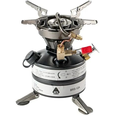 Réchaud de camping portable, mini réchaud de camping ultraléger, idéal pour le camping, les pique-niques, les barbecues et la randonnée. (1/5)