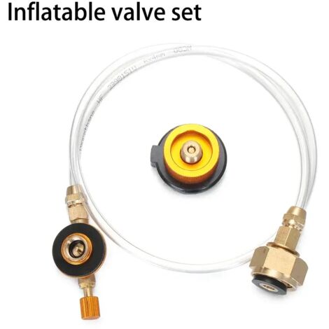 Adaptateur de gaz pour réchaud de camping, accessoires de survie pour réchaud de camping, équipement de remplissage de cartouches de butane, fournitures de cuisine de camping, réchauds portables (1/5)