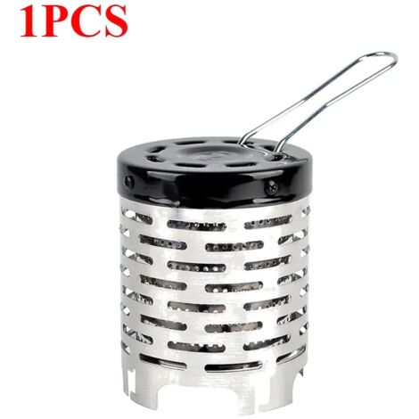 Réchauds à gaz portables de camping (1 à 5 pièces) avec couvercle chauffant, mini-réchaud, brûleur à gaz en acier inoxydable, réchaud de camping extérieur, réchauds de cuisine portables (1/5)