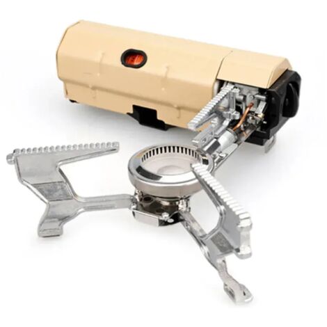 Réchaud à cassette 2600 W pour le camping, la randonnée, les barbecues et les voyages. Réchaud à gaz portable et pliable. (1/5)