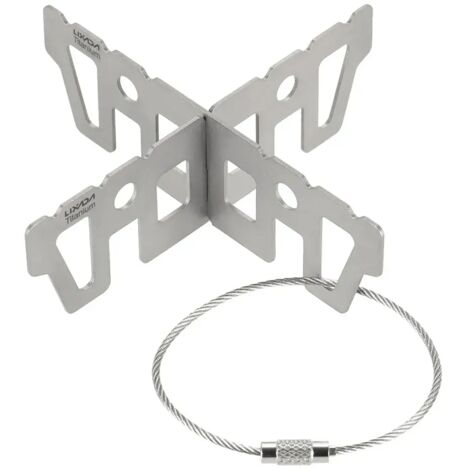 Réchaud à alcool en alliage d'aluminium avec couvercle, mini réchaud de poche portable, réchaud de cuisine pour le camping, la randonnée et le trekking. (1/5)