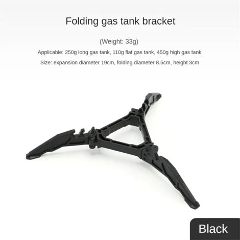 Support pliable plat pour réservoir de gaz (1 à 5 pièces) - Support pour réservoir de gaz de réchaud de camping - Trépied anti-basculement - Base anti-basculement - Réchauds de cuisine portables (1/5)