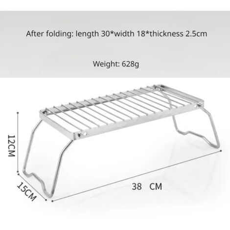 Table pliante portable de camping, table pliante ultralégère mini en acier inoxydable, table de pique-nique extérieure pour barbecue, fournitures de camping, réchauds de cuisine portables (1/5)