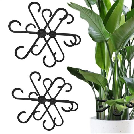 (Vert 4 pièces) Support pour plantes grimpantes d'intérieur (4 pièces), treillis en plastique, installation facile, pour plantes d'intérieur et d'extérieur (1/5)