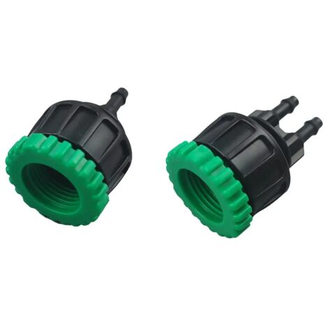 (B) Raccord en Y femelle 1/2" 3/4" à 1/4" pour robinet de jardin, irrigation, arrosage par tuyau 4/7 (1/5)