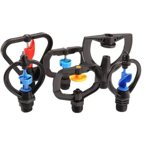 (Buse à réfraction 1) Buse à impact rotative moyenne portée 1/2" pour l'irrigation agricole, les jardins et les pelouses. Idéale pour la plantation et le verdissement. (1/5)