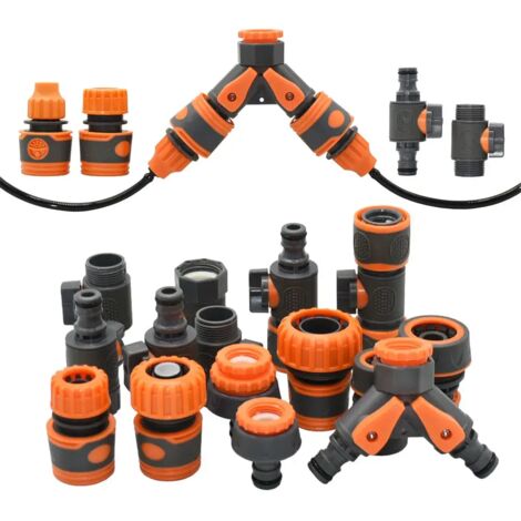 Raccord rapide pour tuyau d'arrosage (T) 1/2'' 3/4'' 1'', embout de vanne, diamètre extérieur 16 mm, 20 mm, 32 mm, raccords d'arrêt d'eau, adaptateur pour pistolet d'arrosage (1/5)