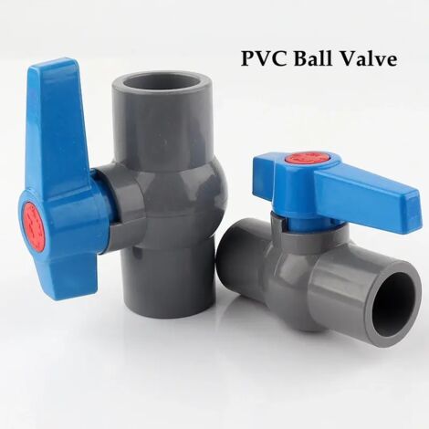 Vannes à bille pour tuyaux PVC (diamètre intérieur 40 mm, 1 pièce) - Raccords de tuyauterie d'irrigation et de drainage - Raccord rapide - Diamètre intérieur 40 mm (1/5)