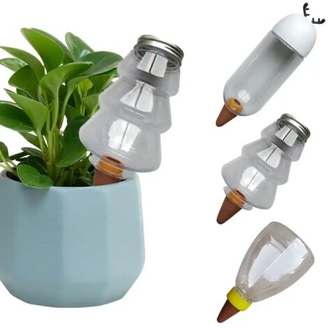 (S3) Kit d'arrosage automatique de jardin 500 ml, système d'irrigation goutte à goutte pour plantes en pot et fleurs, avec piquet. (1/5)