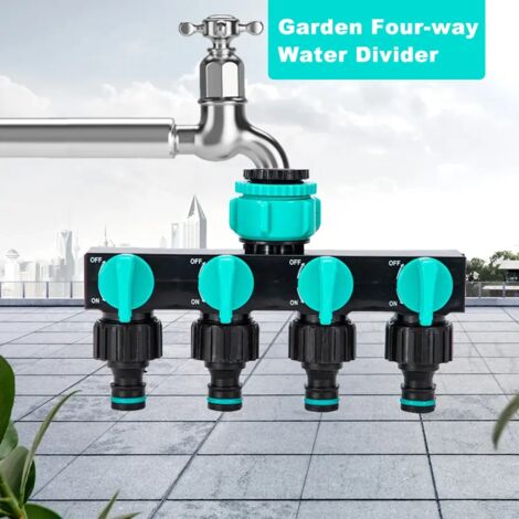 Raccord de tuyau d'arrosage (vert), répartiteur de conduite d'eau, accessoires de jardinage, connecteur pour système d'irrigation, pièces et fournitures pour l'agriculture et le jardinage (1/5)