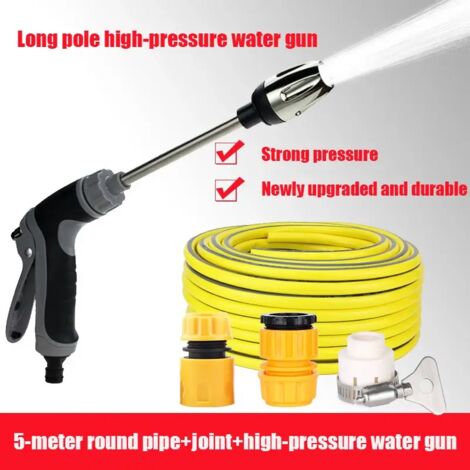 (10M) Pistolet nettoyeur haute pression multifonctionnel portable à longue perche, arroseur de jardin, pistolet à eau haute pression pour l'irrigation (1/5)