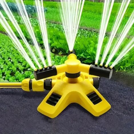 (1 pièce) Tête d'arrosage rotative automatique à 360° pour l'irrigation des pépinières, arroseur rotatif à trois voies de la série (1/5)
