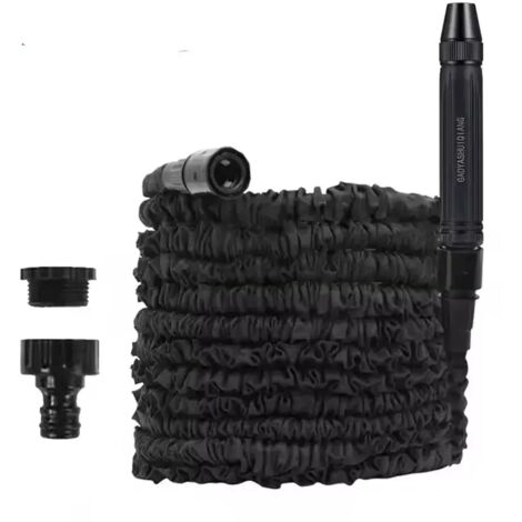 Tuyau magique extensible (bleu, 60 m) : arrosage du jardin et de la maison, nettoyage haute pression de voiture, pistolet à eau, accessoires de jardinage. (1/5)