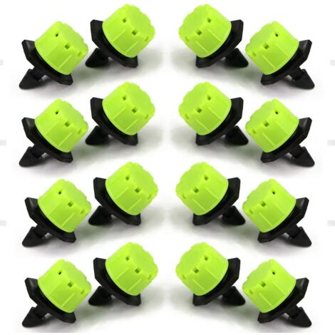 (F-1000PCS) Buse d'arrosage réglable à 8 trous, débit 0-70 L/h, micro-goutteur 1/4'' pour tuyau d'irrigation de jardin ou de serre (1/5)