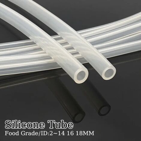 Tuyau en silicone transparent (diamètre extérieur 15 mm x diamètre intérieur 13 mm), tuyau en plastique résistant aux hautes températures, tuyau d'arrosage domestique inodore, tuyau élastique (1/5)