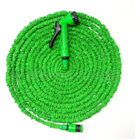 Tuyau d'arrosage extensible (15 m, Royaume-Uni) - 15 à 60 m - Tuyau d'arrosage robuste, rétractable et flexible avec 7 fonctions (1/5)