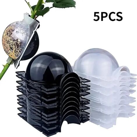 (noir - 8 cm) Pot de bouturage pour plantes de jardin, boule de bouturage, boîte de greffage, boules de semis pour la multiplication, fournitures de jardinage (1/5)