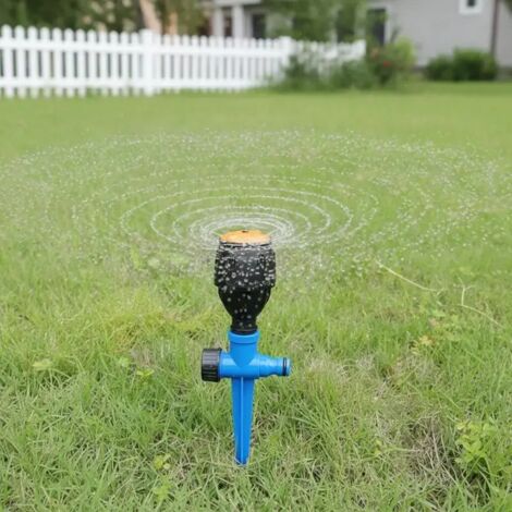 (A) Arroseur de pelouse rotatif automatique à 360° - Buse d'arrosage robuste pour un arrosage efficace du jardin - Usage domestique (1/5)