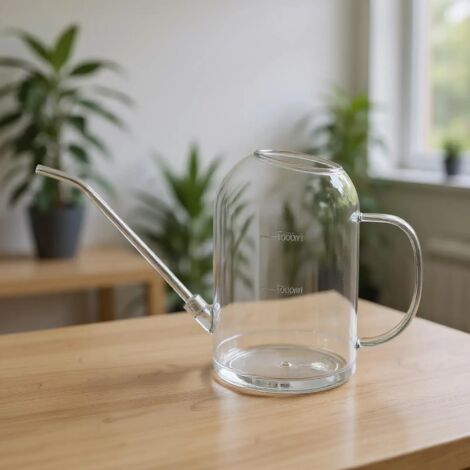 (Voir photo) Arrosoirs d'intérieur neufs pour plantes d'intérieur, grande capacité (2 L), avec long bec verseur, pour le jardinage, la terrasse et l'aménagement paysager. (1/5)