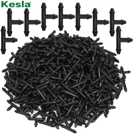 (KSL01-919-50PCS) Raccord en T à 3 voies barbelé 1/8'' pour tuyaux d'irrigation goutte à goutte, outils de jardinage (1/5)