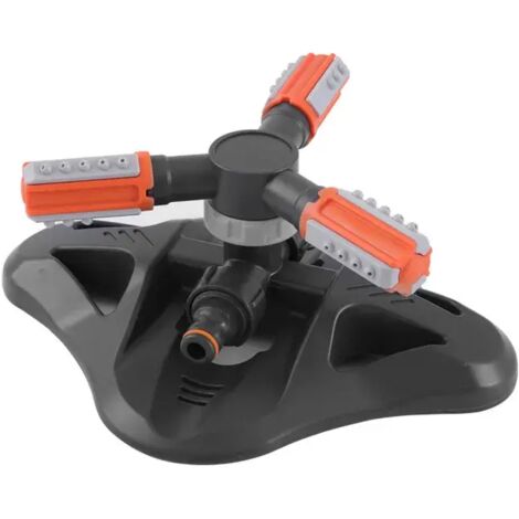 (FT005) Arroseur de jardin portable à 3 bras, arroseur automatique pour pelouse extérieure (1/5)