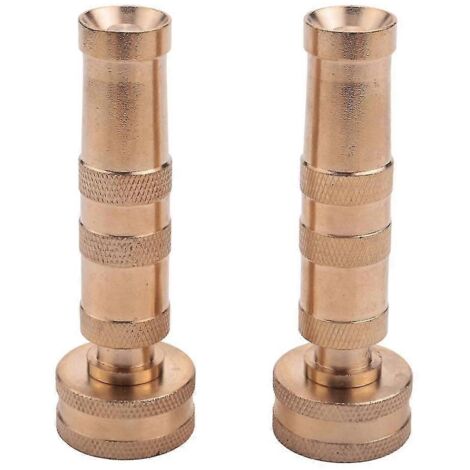 LM Heavy-duty Brass Adjustable Twist Hose Nozzle, , Garden Watering Brass Hose Nozzle AZW (1/5)