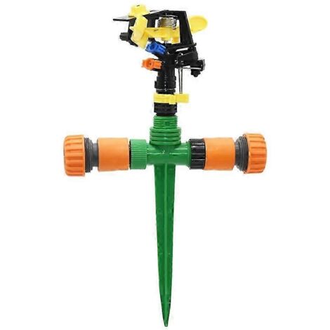 Garden Rotating Nozzles with Nozzle Holder Rocker Sprinkler Adjustable Angle Water Nozzles Irrigation Lawn (1/5)