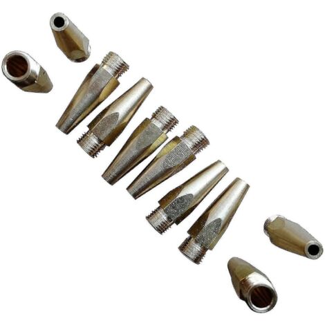 10pcs For Sandblaster Gun Replacement Metal Tip Nozzle For Spray Gun Kit (1/3)