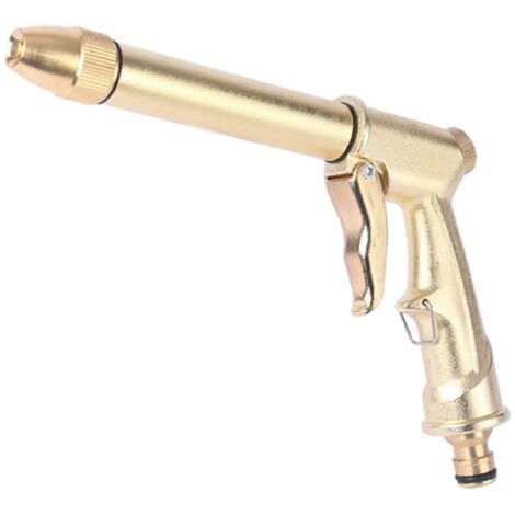 High Pressure Water Spray Gun 360 Degree Rotatable Nozzle Metal Spraying Guns gold (1/5)