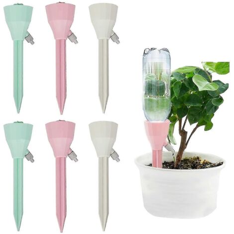 Self Watering Spikes,6pcs Automatic Watering System For Potted Plants With Slow Release Valve Adjustable Water (1/5)