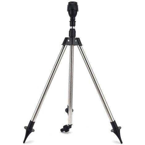 Stainless Steel Tripod Rotarys Sprinkler Automatic Rotating Watering Nozzle for Field Patios (1/5)