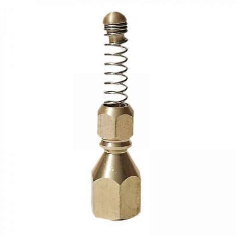 2xBrass Sewer Nozzle Drain Hose Nozzle Piping Cleaning Nozzle for Cleaning 67mm (1/3)