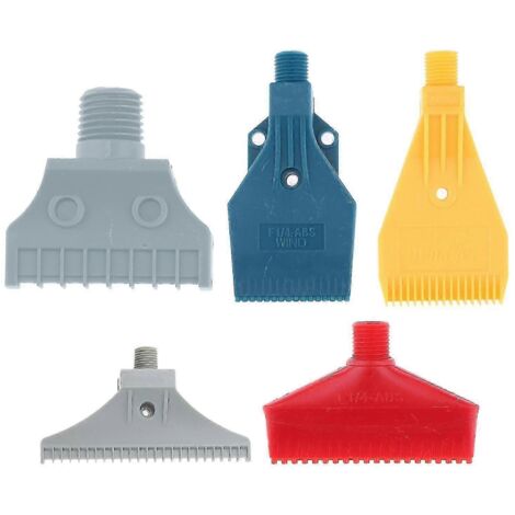 5x ABS Plastic Air Blower Nozzle with 1/4' BSPT Multi Blow Flat Fan Design (1/5)