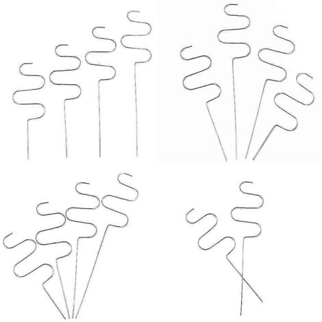 Indoor Plant Trellis, Small Trellis For Monstera, Ivy, Vines And Other Ivy Climbers Indoor Plant Trellis For Potted Plants - 30cm 4 Pack (silver) (1/2)