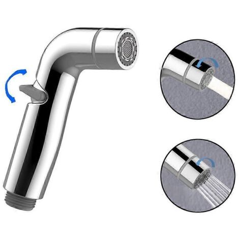 Women's washing machine spray gun set plastic ABS electroplating toilet partner flusher bidet nozzle (1/5)