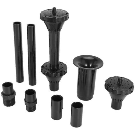 FFY 9pcs Small Fountain Nozzle Kit Water Fountain Nozzle Heads Compatible Pond (1/5)