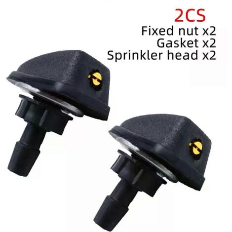 2-piece/set car universal front hood wiper nozzle spray kit sprinkler fan nozzle cover washer outlet adjustable (1/5)