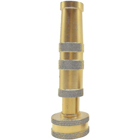 1pcs Solid Brass Garden Nozzle 4" Adjustable Twisted Water Hose Nozzle (1/5)