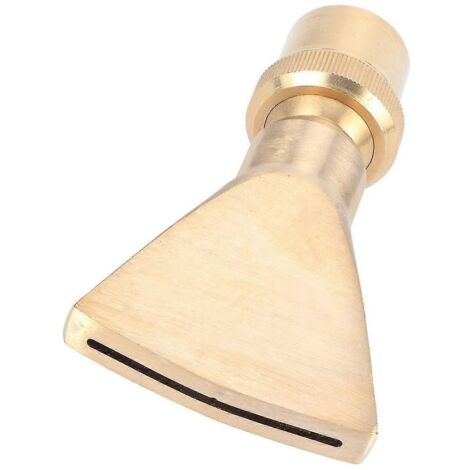Fountain Nozzle Fan Nozzle Flat Nozzle Fan Nozzle Garden Irrigation Fountain Water Curtain Landscaping(colour:gold)(1pcs) (1/5)