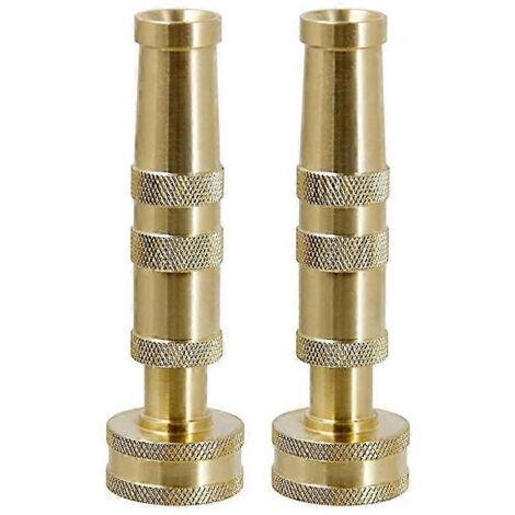 LM Twinkle Star Heavy-Duty Brass Adjustable Twist Hose Nozzle, 2 Pack, TWIS3432 OFC (1/5)