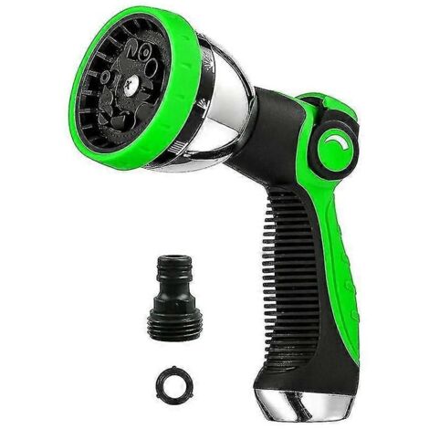 Garden Hose Nozzle Spray Nozzle,10 Hose Metal Duty Watering Patterns Thumb Control On Off Valve Wat (1/5)