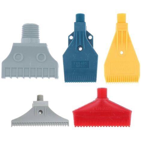 5x Abs Multi Blow Flat Fan Nozzle Air Blower Nozzle Air Wind 1/4'' Bspt Plastic-yvan (1/5)