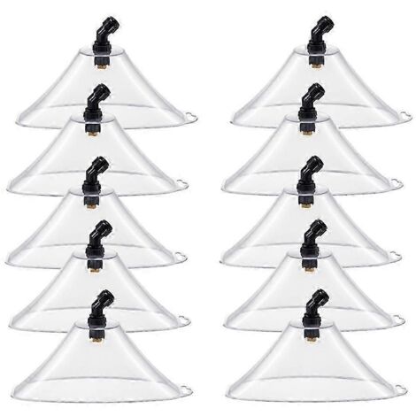 Drift Guard Spray Shield Nozzle - 10 Pcs Flat Sprayer Nozzle for Most Sprayers, Windproof, Precision Spraying, Durable Plastic (1/5)