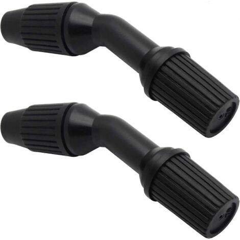 Pack Durable Cone Spray Nozzles for Watering and Cleaning (Adjustable Black Nozzle) (1/4)