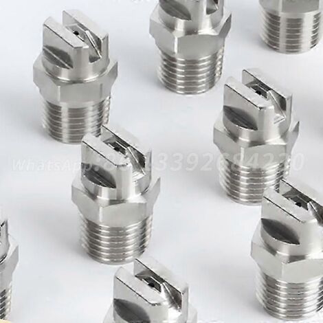 1/4'' Flat Fan Nozzle 0-110degree Vee Jet Water Spray Nozzle HVV V Jet Cooling Nozzle Industrial Flat Fan Spray Nozzle SZRH A-G (1/4)