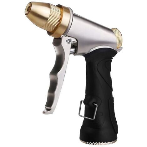 Water spray gun with brass nozzle, durable, high pressure, adjustable spray for cleaning cars and pe (1/5)