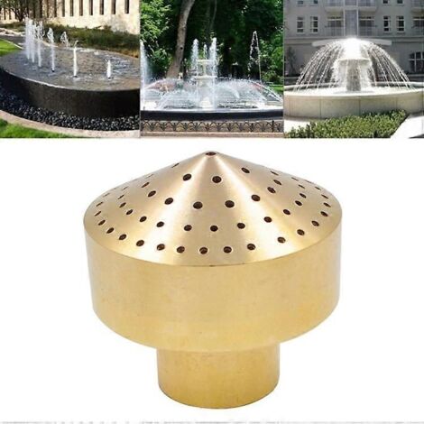 All-copper Fireworks Layer Water Nozzle Landscaping Fountain Head 4 Points (1/4)