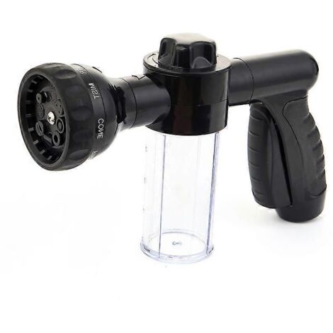 Multifunctional Adjustable Mode Water Guns Nozzle Hose Washer Garten Watering Jet Sprayer with Foam Container Fertilizer Tools (1/5)