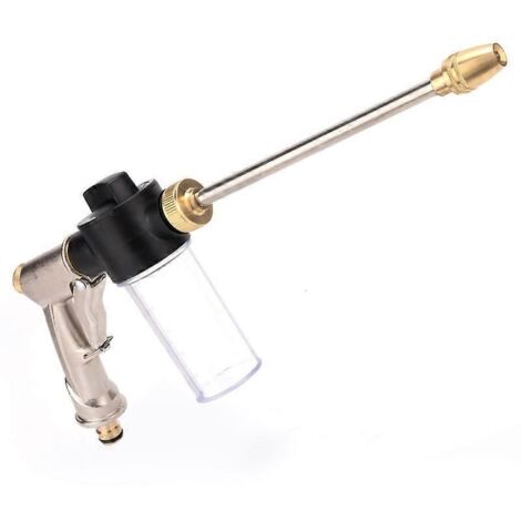 Adjustable Garden Hose Nozzle Garden Sprayer Rotating Water Gun Foam Washer Spray Cleaning Tool (1/3)