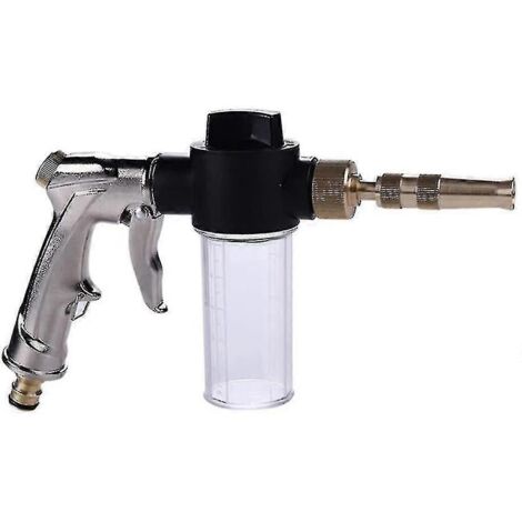 Garden Hose Nozzle Foam Sprayer Garden Water Hose Snow Cannon Foam Nozzle Soap Gun With 100cc Bottle, 4 Spray Patterns, Foam Sprayer For Watering Pet (1/3)